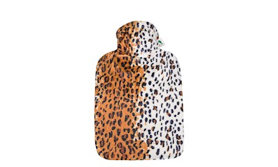 Wärmeflasche Flauschbezug Leopard