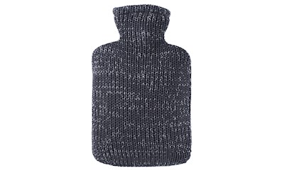 Wärmeflasche mit Strickbezug Lurex