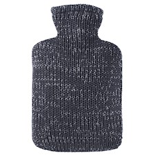 Wärmeflasche mit Strickbezug Lurex